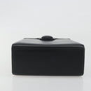 GIVENCHY Hand Bag Leather Black Gold Auth 195642A-5