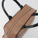 CHANEL Hand Bag Caviar Skin Brown Silver CC Auth 195643A-6