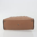 CHANEL Hand Bag Caviar Skin Brown Silver CC Auth 195643A-5