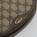 GUCCI GG Supreme Shoulder Bag PVC Beige Gold Auth 195645-17