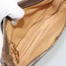 GUCCI GG Supreme Shoulder Bag PVC Beige Gold Auth 195645-10