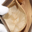 GUCCI GG Supreme Shoulder Bag PVC Beige Gold Auth 195645-11