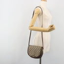 GUCCI GG Supreme Shoulder Bag PVC Beige Gold Auth 195645-22