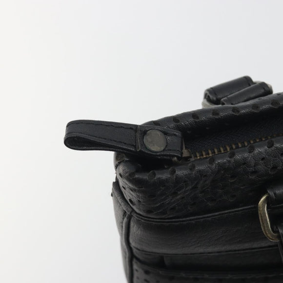 Chloe Hand Bag Leather Black Auth 195646A