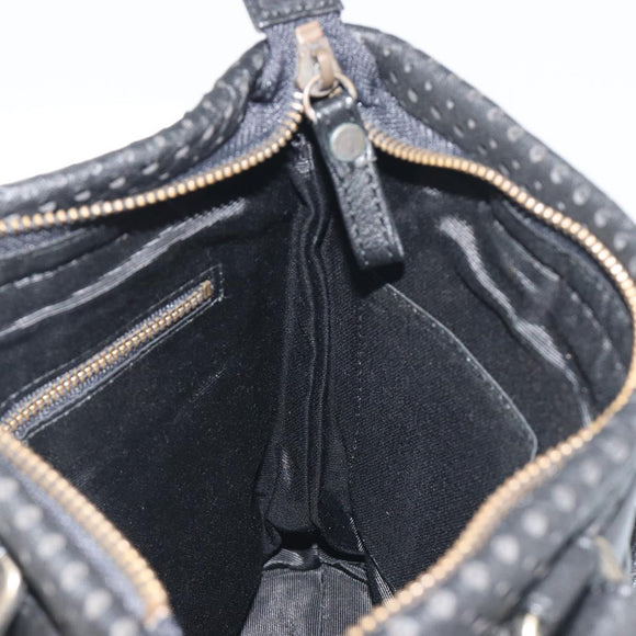 Chloe Hand Bag Leather Black Auth 195646A