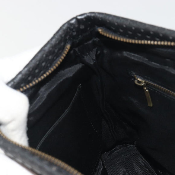 Chloe Hand Bag Leather Black Auth 195646A