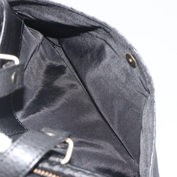 Chloe Hand Bag Leather Black Auth 195646A
