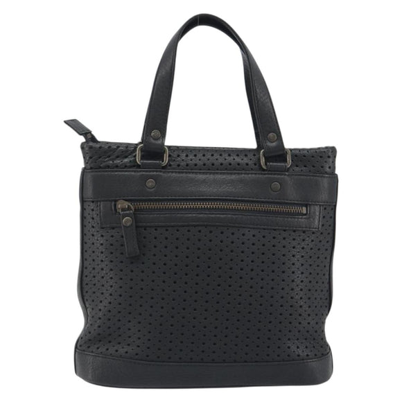 Chloe Hand Bag Leather Black Auth 195646A