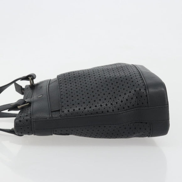 Chloe Hand Bag Leather Black Auth 195646A