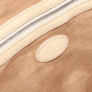 FENDI Celeria Shoulder Bag Leather Ivory Silver Auth 195647V-20