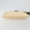 FENDI Celeria Shoulder Bag Leather Ivory Silver Auth 195647V-5