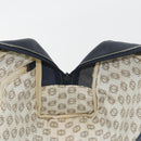 LOEWE Amazonas Hand Bag Leather Navy Gold Auth 195648A-17