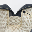 LOEWE Amazonas Hand Bag Leather Navy Gold Auth 195648A-18