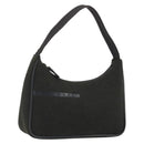 PRADA PRADA Sports Hand Pouch Wool Khaki Silver Auth 195649A-1