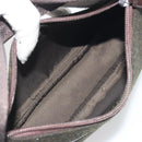 PRADA PRADA Sports Hand Pouch Wool Khaki Silver Auth 195649A-10