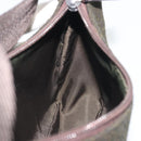 PRADA PRADA Sports Hand Pouch Wool Khaki Silver Auth 195649A-20