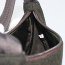 PRADA PRADA Sports Hand Pouch Wool Khaki Silver Auth 195649A-21