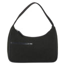 PRADA PRADA Sports Hand Pouch Wool Khaki Silver Auth 195649A-13