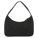 PRADA PRADA Sports Hand Pouch Wool Khaki Silver Auth 195649A-2