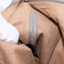 FENDI Celeria Shoulder Bag Leather Gray Silver Auth 195653V-11