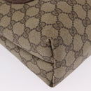 GUCCI GG Supreme Web Sherry Line Tote Bag PVC Beige 39 02 003 Auth 195656-9