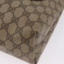 GUCCI GG Supreme Web Sherry Line Tote Bag PVC Beige 39 02 003 Auth 195656-15