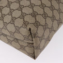 GUCCI GG Supreme Web Sherry Line Tote Bag PVC Beige 39 02 003 Auth 195656-16