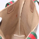 GUCCI GG Supreme Web Sherry Line Tote Bag PVC Beige 39 02 003 Auth 195656-20