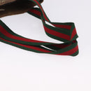 GUCCI GG Supreme Web Sherry Line Tote Bag PVC Beige 39 02 003 Auth 195656-8