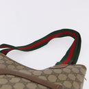 GUCCI GG Supreme Web Sherry Line Tote Bag PVC Beige 39 02 003 Auth 195656-14