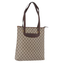 GUCCI GG Supreme Tote Bag PVC Beige Gold 002 39 6130 Auth 195657-1