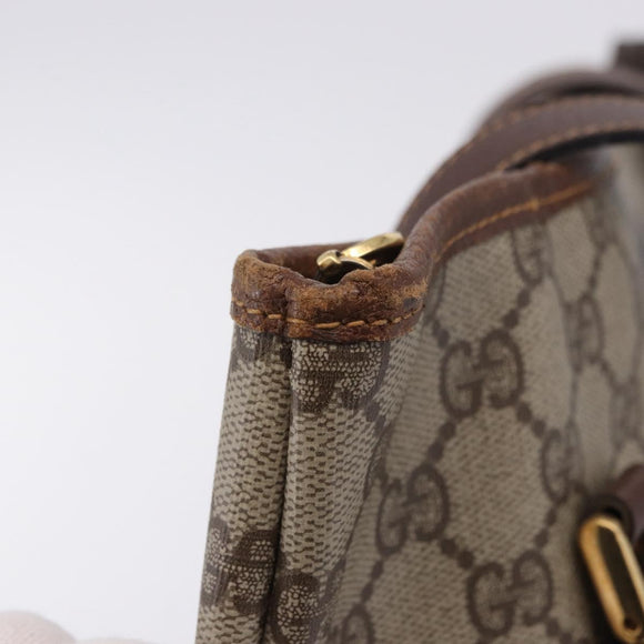 GUCCI GG Supreme Tote Bag PVC Beige Gold 002 39 6130 Auth 195657