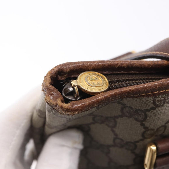 GUCCI GG Supreme Tote Bag PVC Beige Gold 002 39 6130 Auth 195657