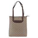 GUCCI GG Supreme Tote Bag PVC Beige Gold 002 39 6130 Auth 195657-13