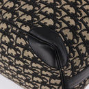 Christian Dior Trotter Canvas Boston Bag Black Gold Auth 195659V-10