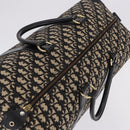 Christian Dior Trotter Canvas Boston Bag Black Gold Auth 195659V-6