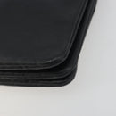 CELINE Trio Shoulder Bag Leather Black Gold Auth 195660-9