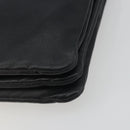 CELINE Trio Shoulder Bag Leather Black Gold Auth 195660-15