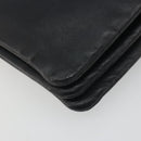 CELINE Trio Shoulder Bag Leather Black Gold Auth 195660-16