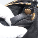 CELINE Trio Shoulder Bag Leather Black Gold Auth 195660-12