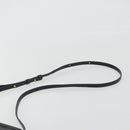 CELINE Trio Shoulder Bag Leather Black Gold Auth 195660-8