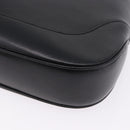 GUCCI Jackie Shoulder Bag Leather Black Silver 001 3346 Auth 195669V-14