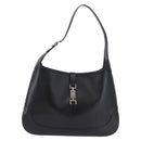 GUCCI Jackie Shoulder Bag Leather Black Silver 001 3346 Auth 195669V-13
