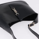 GUCCI Jackie Shoulder Bag Leather Black Silver 001 3346 Auth 195669V-6