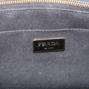 PRADA Canapa MM Hand Bag Canvas 2way Pink Gold Auth 195670-19