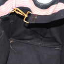PRADA Canapa MM Hand Bag Canvas 2way Pink Gold Auth 195670-20