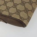 GUCCI GG Supreme Web Sherry Line Bag PVC Beige Gold 116 02 089 Auth 195675-11