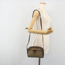 GUCCI GG Supreme Web Sherry Line Bag PVC Beige Gold 116 02 089 Auth 195675-22