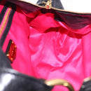Miu Miu Shoulder Bag Leather Black Gold Auth 195676M-18