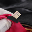 Miu Miu Shoulder Bag Leather Black Gold Auth 195676M-23